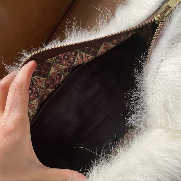 Bonnie Martin calf hair pony hair leather barrel bag 90s Y2K white brown vintage - Picture 6 of 12